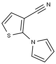 2-(1H-吡咯-1-基)噻吩-3-腈, 63647-03-0, 结构式
