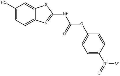 Carbamic acid, (6-hydroxy-2-benzothiazolyl)-, 4-nitrophenyl ester Structure