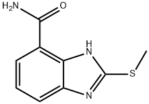 1H-Benzimidazole-4-carboxamide,2-(methylthio)- Structure