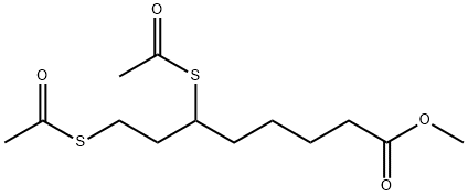 6,8-Bis(acetylthio)octanoic acid methyl ester Structure