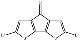 2,6-Dibromo-4H-cyclopenta-[1,2-b:5,4-b']dithiophen-4-one Structure