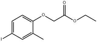 (4-Iodo-2-methyl-phenoxy)-acetic acid ethyl ester Structure