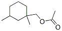 α,3-ジメチルシクロヘキサンメタノールアセタート 化学構造式