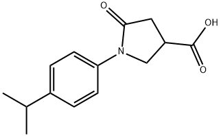 1-(4-ISOPROPYLPHENYL)-5-OXOPYRROLIDINE-3-CARBOXYLIC ACID Structure