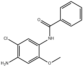 N-(4-アミノ-5-クロロ-2-メトキシフェニル)ベンズアミド 化学構造式