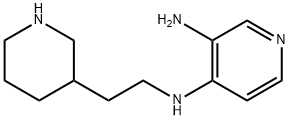 3-Amino-4-[2-(3-piperidinyl)ethylamino]pyridine Structure