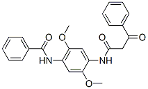 N-(4-benzamido-2,5-dimethoxyphenyl)-3-oxo-3-phenylpropionamide  Struktur