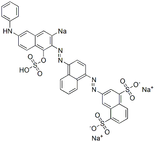 3-[[4-[(1-Hydroxy-6-phenylamino-3-sodiosulfo-2-naphthalenyl)azo]-1-naphthalenyl]azo]naphthalene-1,5-disulfonic acid disodium salt|