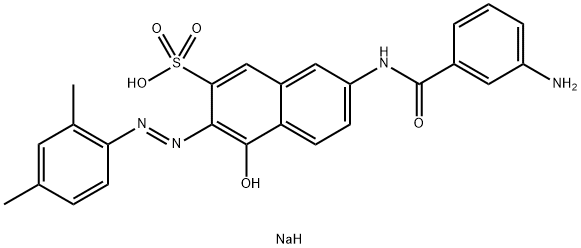 6369-36-4 sodium 7-[(3-aminobenzoyl)amino]-3-[(2,4-dimethylphenyl)azo]-4-hydroxynaphthalene-2-sulphonate 