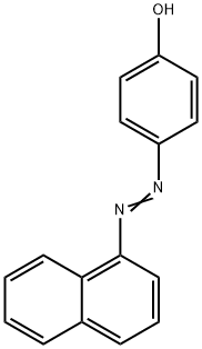 4-(1-ナフチルアゾ)フェノール 化学構造式