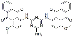 6370-82-7 1,1'-[(6-Amino-1,3,5-triazine-2,4-diyl)diimino]bis[4-methoxy-9,10-anthraquinone]