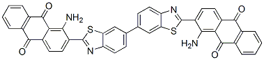2,2'-(6,6'-Bibenzothiazole-2,2'-diyl)bis(1-amino-9,10-anthraquinone),6370-86-1,结构式