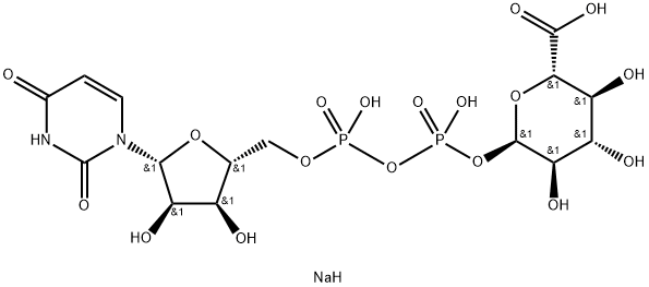 尿苷二磷酸葡糖醛酸,63700-19-6,结构式