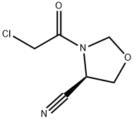 4-Oxazolidinecarbonitrile, 3-(chloroacetyl)-, (4R)- (9CI) 结构式