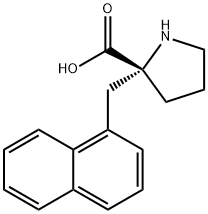 (R)-ALPHA-(1-NAPHTHALENYLMETHYL)-PROLINE-HCL Struktur