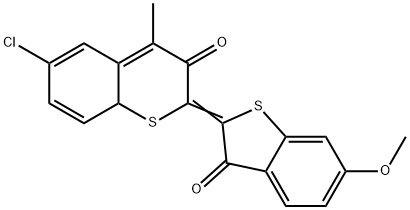 6-chloro-2-(6-methoxy-3-oxobenzo[b]thien-2(3H)-ylidene)-4-methylbenzo[b]thiophene-3(2H)-one 