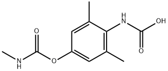 4-(Methylcarbamoyloxy)-2,6-dimethylcarbanilic acid 结构式