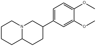 Octahydro-3-(3,4-dimethoxyphenyl)-2H-quinolizine Struktur