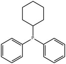 Cyclohexyldiphenylphosphine Struktur