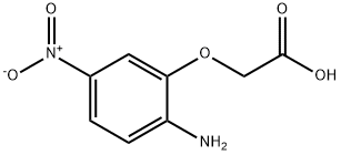 (2-アミノ-5-ニトロフェノキシ)酢酸 化学構造式