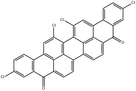 3,12,16,17-tetrachloroviolanthrene-5,10-dione ,6373-20-2,结构式