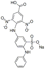 3,5-Dinitro-4-[[4-(phenylamino)-3-(sodiosulfo)phenyl]amino]benzoic acid,6373-76-8,结构式