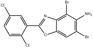 637303-14-1 4,6-DIBROMO-2-(2,5-DICHLOROPHENYL)-1,3-BENZOXAZOL-5-AMINE