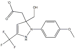(1-(4-METHOXYPHENYL)-3-(TRIFLUOROMETHYL)-1H-PYRAZOL-5-YL)METHYL ACETATE 结构式