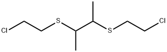 2,3-Bis(2-chloroethylthio)butane Structure
