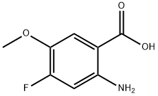2-氨基-4-氟-5-甲氧基苯甲酸,637347-90-1,结构式