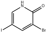 3-Bromo-2-hydroxy-5-iodopyridine Struktur