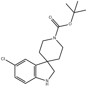 TERT-BUTYL 5-CHLOROSPIRO[INDOLINE-3,4'-PIPERIDINE]-1'-CARBOXYLATE Structure