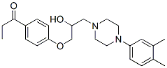 1-[4-[3-[4-(3,4-Dimethylphenyl)-1-piperazinyl]-2-hydroxypropoxy]phenyl]-1-propanone,63744-54-7,结构式