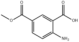 2-氨基-5-(甲氧羰基)苯甲酸 结构式