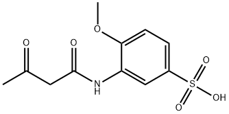 4-methoxy-2-(3-oxobutanamido)benzenesulfonic acid Struktur