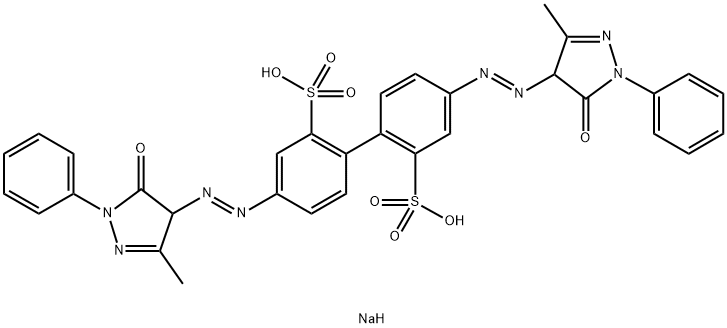 Dinatrium-4,4'-bis(5-hydroxy-3-methyl-1-phenyl-1H-pyrazol-4-ylazo)-1,1'-biphenyl-2,6'-disulfonat