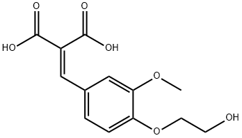 [[4-(2-hydroxyethoxy)-3-methoxyphenyl]methylene]malonic acid,63754-83-6,结构式