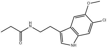 N-[2-(6-Chloro-5-methoxy-1H-indol-3-yl)ethyl]propionamide Structure