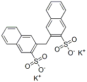 dipotassium 3,3'-methylenebisnaphthalene-2-sulphonate,63766-16-5,结构式