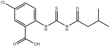 5-CHLORO-2-[[[(3-METHYL-1-OXOBUTYL)AMINO]THIOXOMETHYL]AMINO]-BENZOIC ACID,637728-22-4,结构式