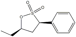 1,2-Oxathiolane,5-ethyl-3-phenyl-,2,2-dioxide,(3R,5R)-(9CI) Structure