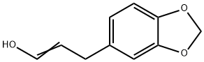 3-(1,3-ベンゾジオキソール-5-イル)-1-プロペン-1-オール 化学構造式