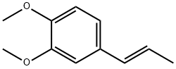 3,4-ジメトキシ-1-[(E)-1-プロペニル]ベンゼン 化学構造式