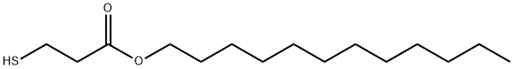 3-メルカプトプロパン酸ドデシル 化学構造式