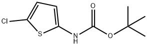 N-(5-クロロチオフェン-2-イル)カルバミン酸TERT-ブチル 化学構造式