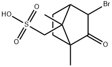 3-ブロモ-1,7-ジメチル-2-オキソビシクロ[2.2.1]ヘプタン-7-メタンスルホン酸 化学構造式