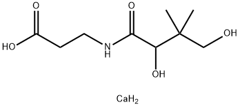 パントテン酸カルシウム 化学構造式