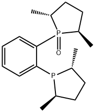 1,2-BIS[(2R,5R)-2,5DIMETHYLPHOSPHOLANO]BENZENE MONOOXIDE 化学構造式