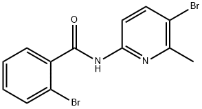 2-bromo-N-(5-bromo-6-methyl-2-pyridinyl)benzamide Struktur