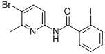 N-(5-BROMO-6-METHYL-2-PYRIDINYL)-2-IODO-BENZAMIDE 化学構造式